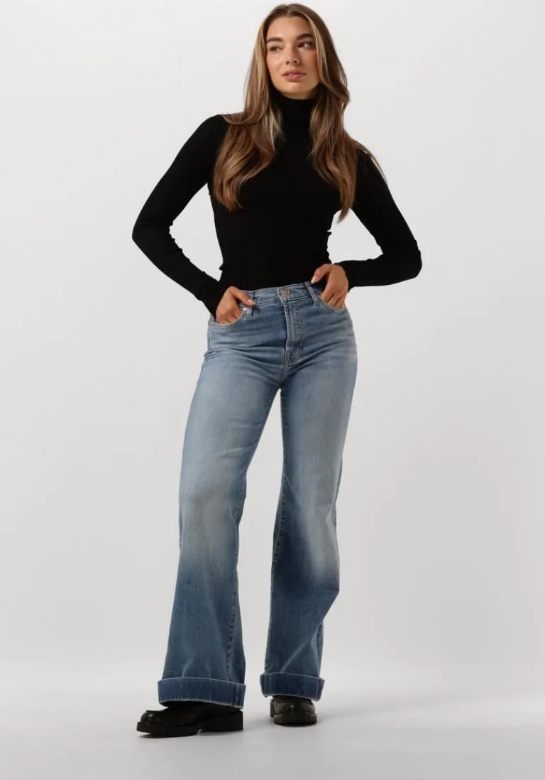 ROSEMUNDE e coltrui silk t-shirt w/ roller neck>DAMES Truien & Vesten