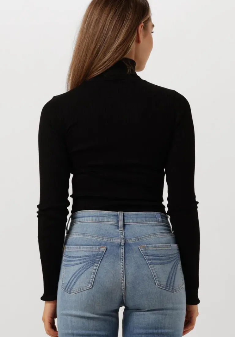 ROSEMUNDE e coltrui silk t-shirt w/ roller neck>DAMES Truien & Vesten