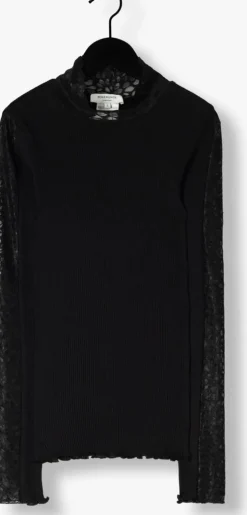 zwarte rosemunde top beatha ls regular lace