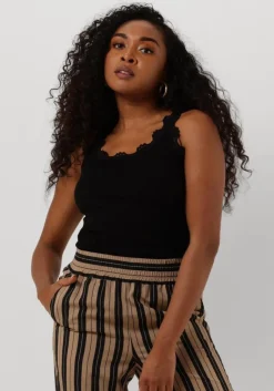 ROSEMUNDE e top silk top w/ lace>DAMES Tops & T-Shirts