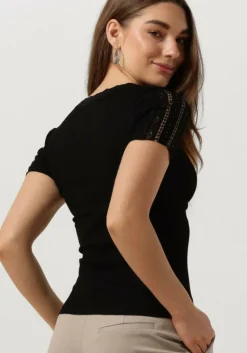 ROSEMUNDE e t-shirt benita silk t-shirt w/ lace><noscript><img width=