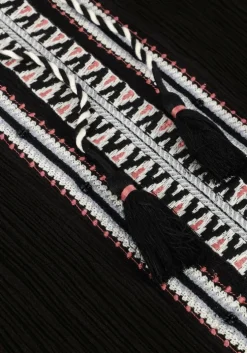 zwarte scotch & soda blouses balloon sleeve embroidery top