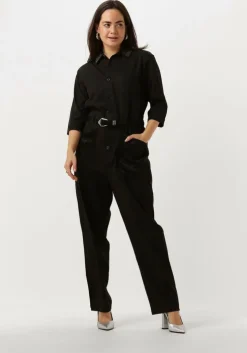zwarte scotch & soda jumpsuit beaded collar jumpsuit