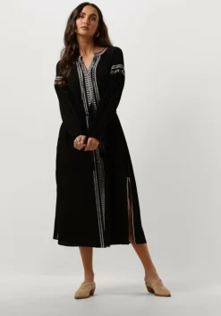 SCOTCH & SODA e midi jurk midi dress with embroidery details>DAMES Jurken