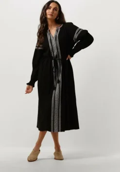 SCOTCH & SODA e midi jurk midi dress with embroidery details>DAMES Jurken