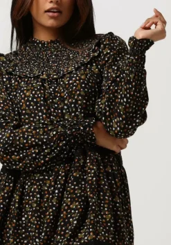 SCOTCH & SODA e mini jurk smocked and tiered long sleeved dress><noscript><img width=