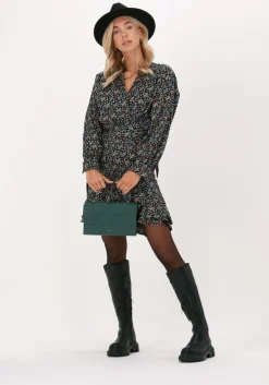 zwarte scotch & soda top printed long-sleeved recycled