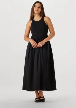 zwarte second female maxi jurk nulana dress