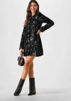SECOND FEMALE e mini jurk flakes dress>DAMES Jurken