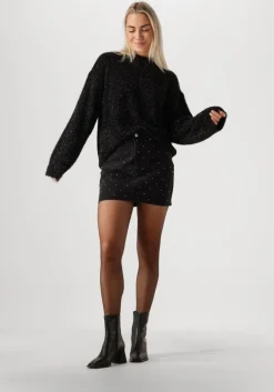zwarte second female trui lamilla knit o-neck