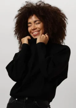 zwarte second female trui octavia knit t-neck