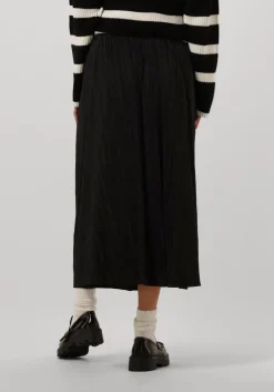 zwarte selected femme maxirok slfsimsa midi plisse skirt
