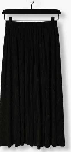zwarte selected femme maxirok slfsimsa midi plisse skirt