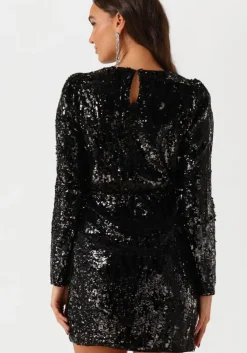 SELECTED FEMME e mini jurk slfari-colyn ls short sequins><noscript><img width=