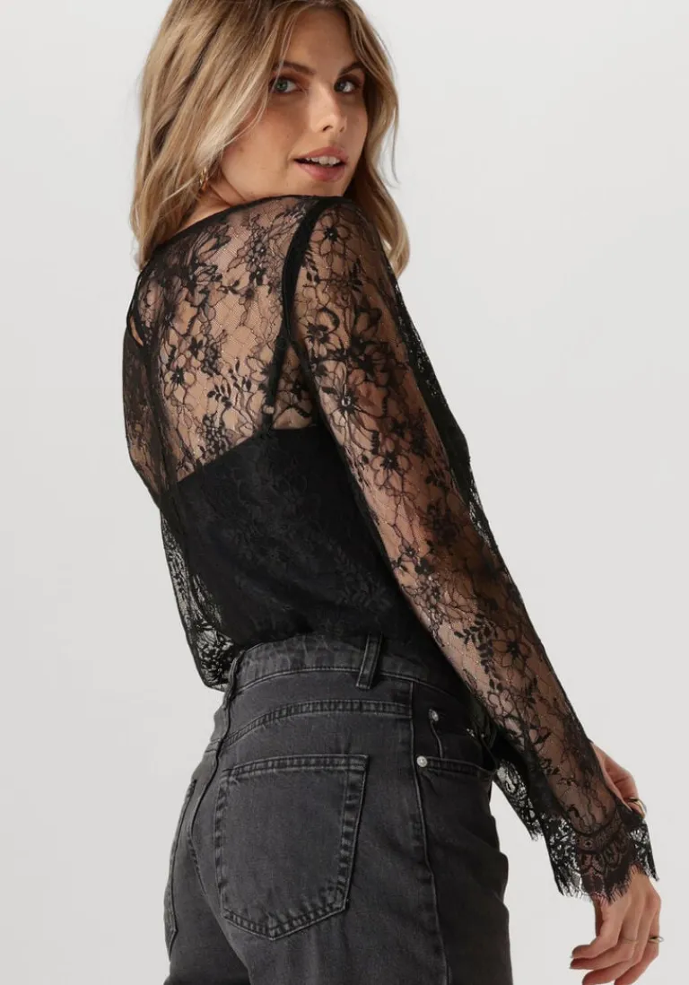 SELECTED FEMME e tops & t-shirts slfdaphne ls lace top>DAMES Tops & T-Shirts