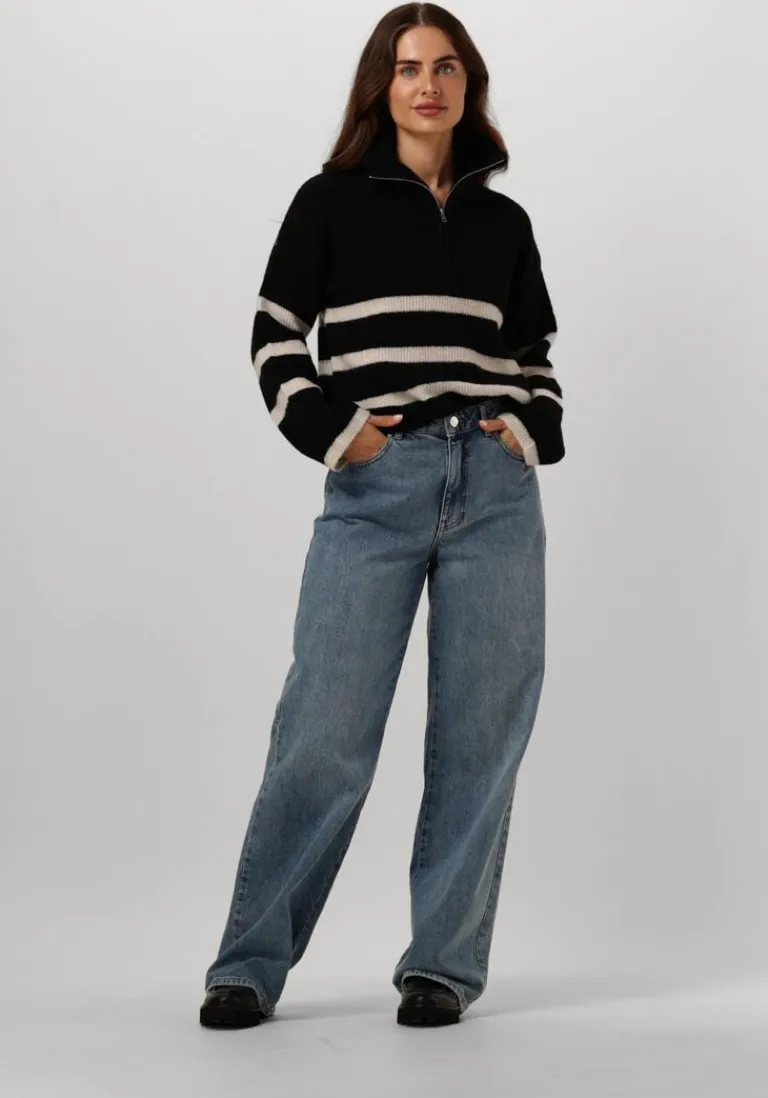 SELECTED FEMME e trui slfmaline ls knit half zip>DAMES Truien & Vesten