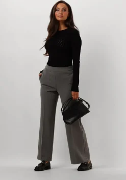 zwarte selected femme trui slfcabala ls knit o-neck