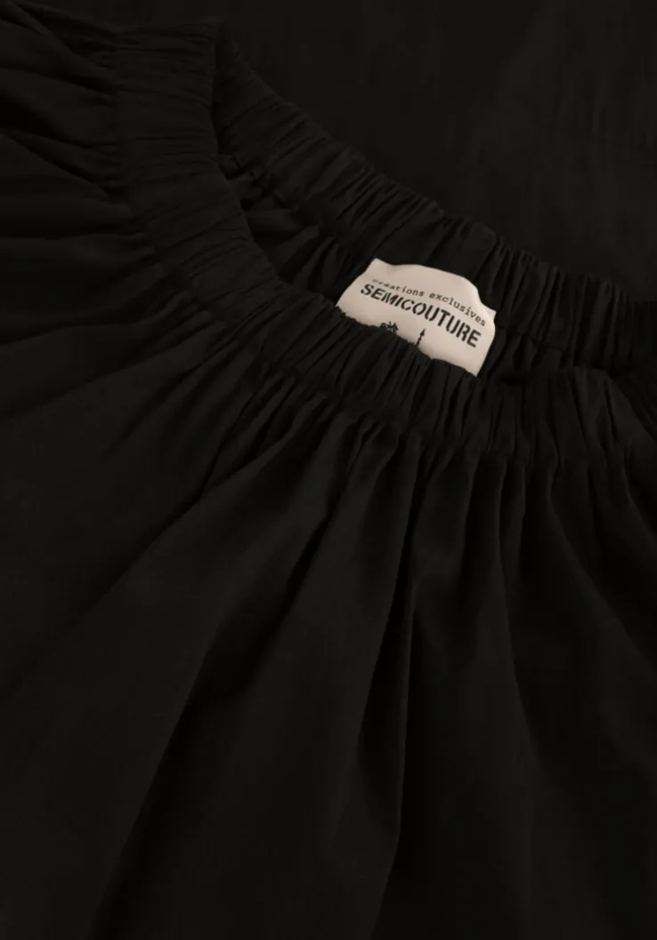 zwarte semicouture mini jurk s4sk26 dress