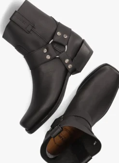 zwarte sendra enkellaarsjes 9077