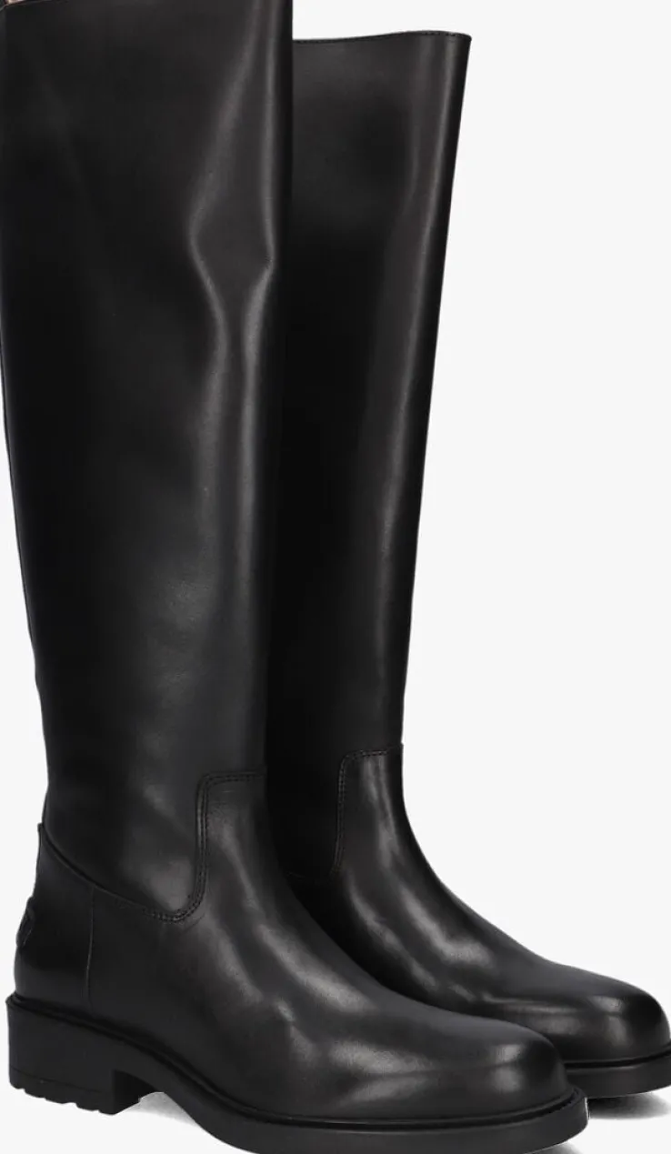 zwarte shabbies hoge laarzen dean tala