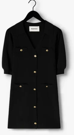 zwarte silvian heach mini jurk gpp23246ve