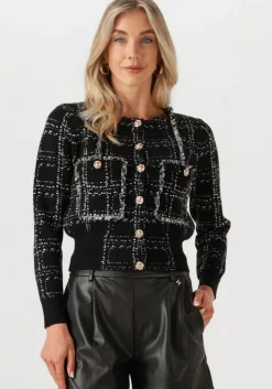 zwarte silvian heach vest cardigan saloniko