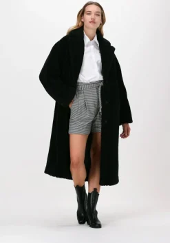 zwarte stand studio teddy jas maria coat teddy