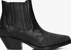 zwarte stefano lauran enkellaarsjes 9706r