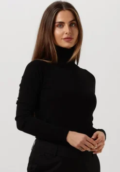 zwarte summum coltrui sweater turtle neck basic knit (7s5529)