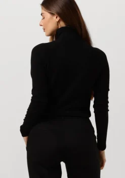 zwarte summum coltrui sweater turtle neck basic knit (7s5529)