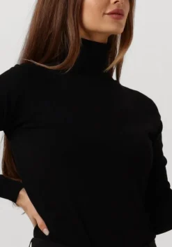zwarte summum coltrui sweater turtle neck basic knit (7s5529)