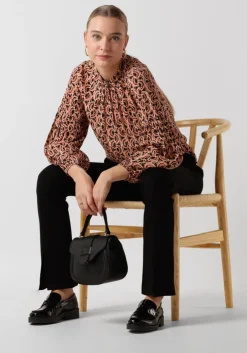 zwarte summum flared broek trousers punto milano