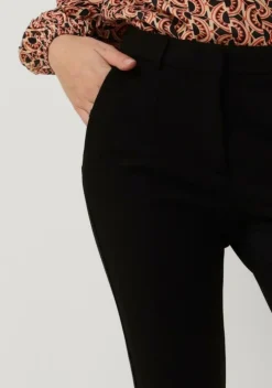 zwarte summum flared broek trousers punto milano