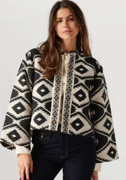 SUMMUM e jack short round neck jacket geo aztek>DAMES Jassen