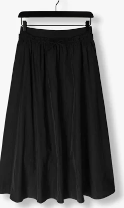 zwarte summum midirok skirt taft