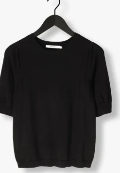 zwarte summum top short sleeve sweater