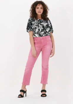 zwarte summum top top short sleeves two tone flo