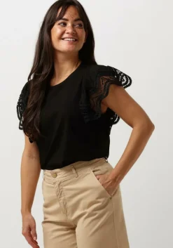 SUMMUM e t-shirt jersey top tee with lace>DAMES Tops & T-Shirts