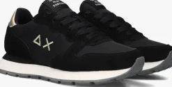 zwarte sun68 lage sneakers ally solid nylon