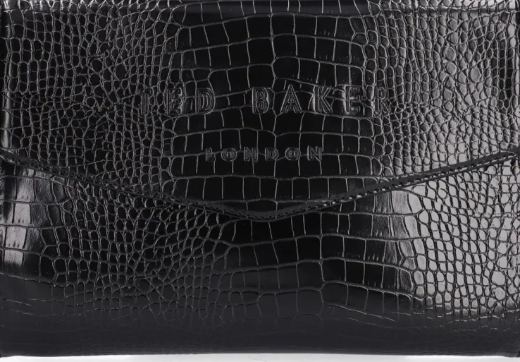 zwarte ted baker clutch crocey