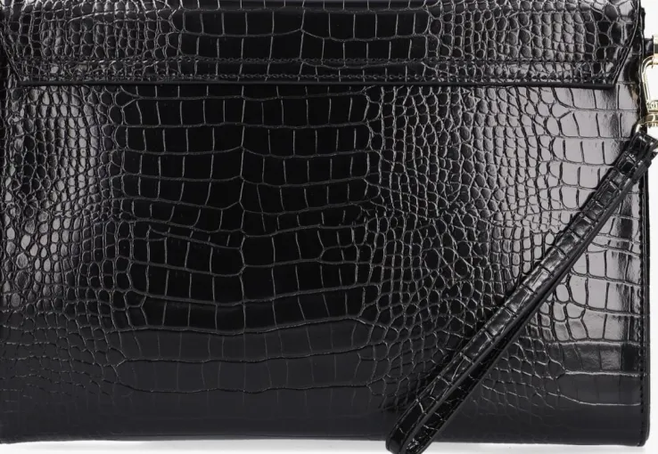 zwarte ted baker clutch crocey