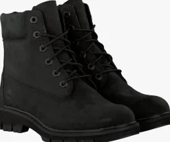 zwarte timberland veterboots lucia way 6in boot