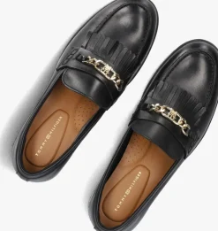 TOMMY HILFIGER e loafers th chain fringe leather loafer><noscript><img width=
