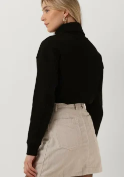 zwarte tommy jeans coltrui heavyweight knits col