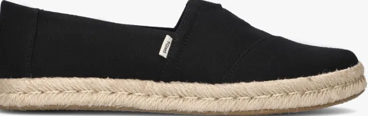 zwarte toms espadrilles alpargata rope 2.0