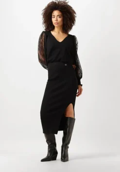 zwarte twinset milano blouses 242tt3162