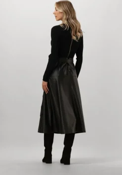 zwarte twinset milano midi jurk 242tt3080