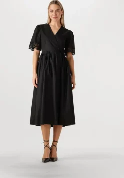 zwarte twinset milano midi jurk 251tt2091