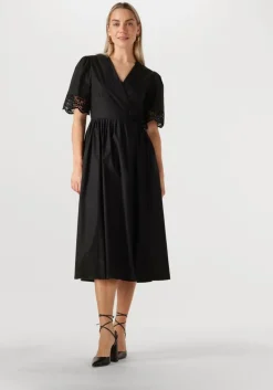 zwarte twinset milano midi jurk 251tt2091
