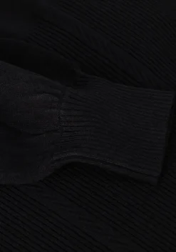 zwarte twinset milano midi jurk 242tp3591